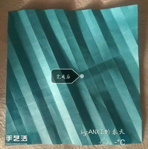 新川崎玫瑰折法圖解 手工折紙新川崎玫瑰步驟 -  itrip.net.cn