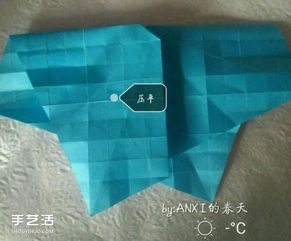 新川崎玫瑰折法圖解 手工折紙新川崎玫瑰步驟 -  itrip.net.cn