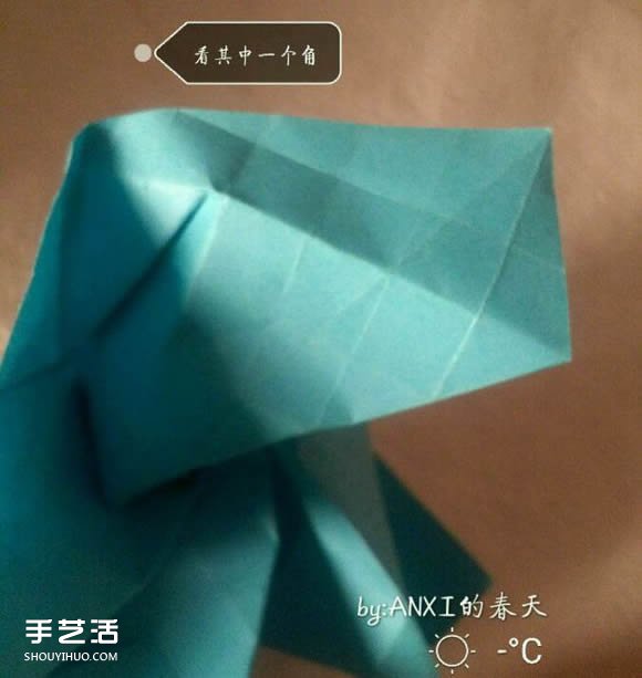 新川崎玫瑰折法圖解 手工折紙新川崎玫瑰步驟 -  itrip.net.cn