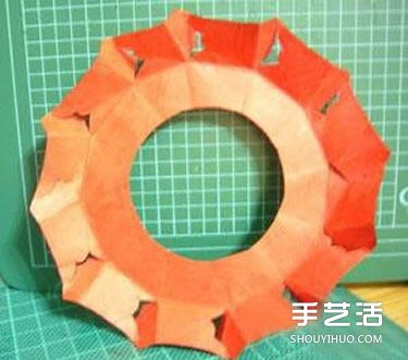 圣誕卡紙花環(huán)制作方法 圣誕賀卡裝飾花環(huán)DIY -  itrip.net.cn