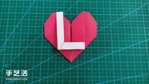 LOVE心形折紙圖解教程 情人節(jié)LOVE愛心折法 -  itrip.net.cn