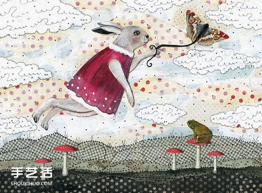 治愈的拼貼畫作品 還被制作成首飾及裝飾品 -  itrip.net.cn