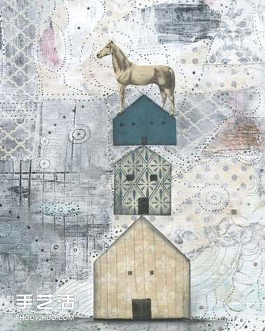 治愈的拼貼畫作品 還被制作成首飾及裝飾品 -  itrip.net.cn