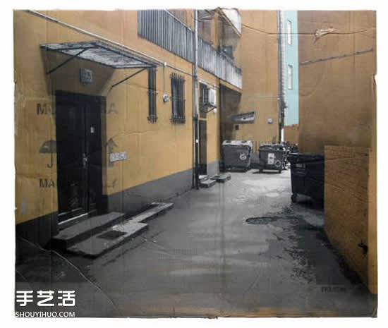瓦楞紙做房子的創(chuàng)意DIY 硬紙板房子手繪圖片 -  itrip.net.cn