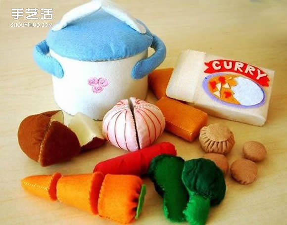 不織布美食模型圖片 手工布藝水果食物作品 -  itrip.net.cn