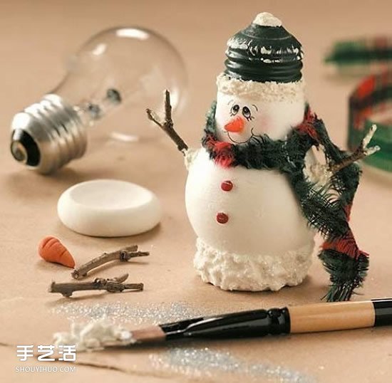 創(chuàng)意燈泡DIY手工藝品 廢燈泡手工制作圖片 -  itrip.net.cn