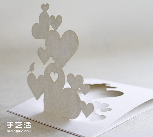 情人節(jié)立體賀卡制作圖片 立體情人節(jié)賀卡模板 -  itrip.net.cn