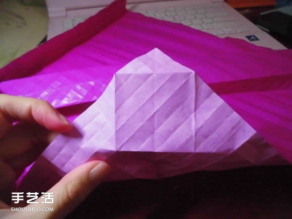 蝶戀花愛心折紙圖解 創(chuàng)意愛心的折法步驟圖 -  itrip.net.cn