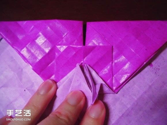 蝶戀花愛心折紙圖解 創(chuàng)意愛心的折法步驟圖 -  itrip.net.cn