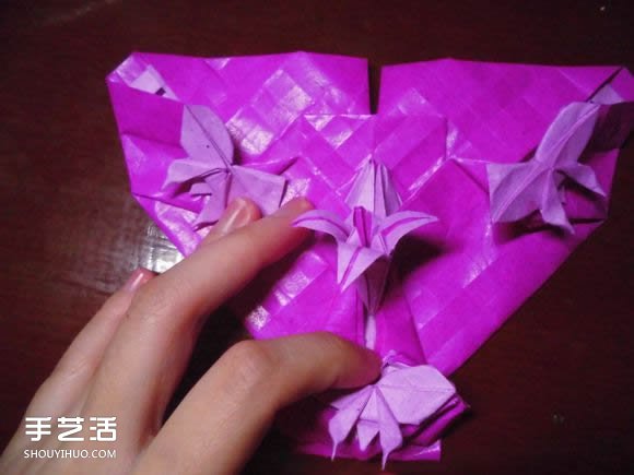 蝶戀花愛心折紙圖解 創(chuàng)意愛心的折法步驟圖 -  itrip.net.cn