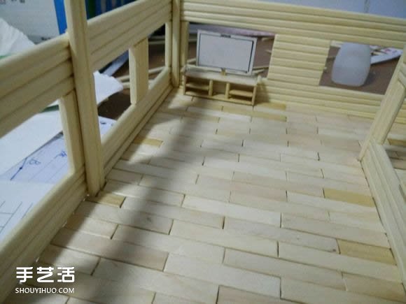 一次性筷子手工制作逼真別墅模型 步驟超全！ -  itrip.net.cn