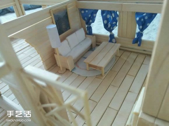 一次性筷子手工制作逼真別墅模型 步驟超全！ -  itrip.net.cn