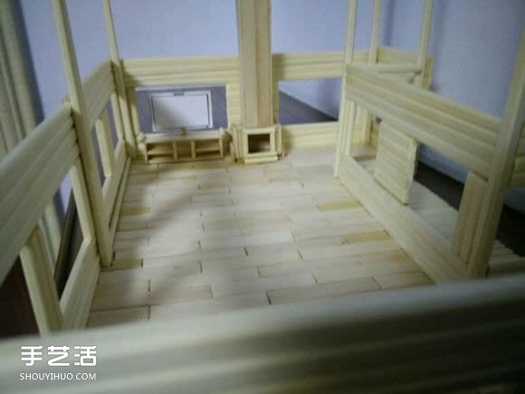 一次性筷子手工制作逼真別墅模型 步驟超全！ -  itrip.net.cn