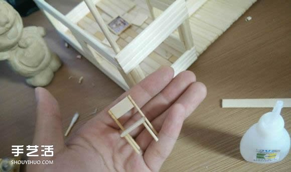 一次性筷子手工制作逼真別墅模型 步驟超全！ -  itrip.net.cn