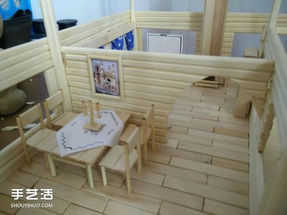 一次性筷子手工制作逼真別墅模型 步驟超全！ -  itrip.net.cn