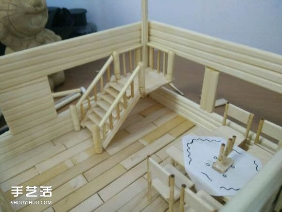 一次性筷子手工制作逼真別墅模型 步驟超全！ -  itrip.net.cn
