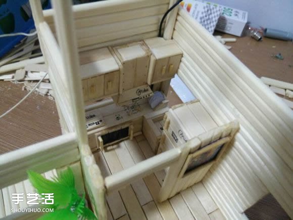一次性筷子手工制作逼真別墅模型 步驟超全！ -  itrip.net.cn