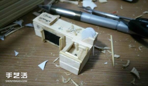 一次性筷子手工制作逼真別墅模型 步驟超全！ -  itrip.net.cn