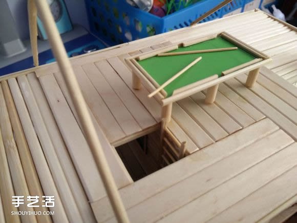 一次性筷子手工制作逼真別墅模型 步驟超全！ -  itrip.net.cn