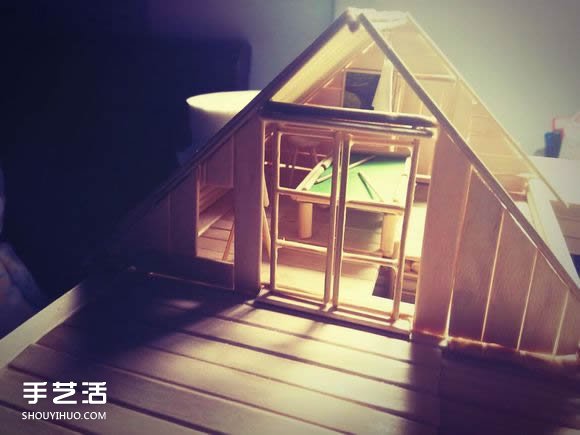 一次性筷子手工制作逼真別墅模型 步驟超全！ -  itrip.net.cn