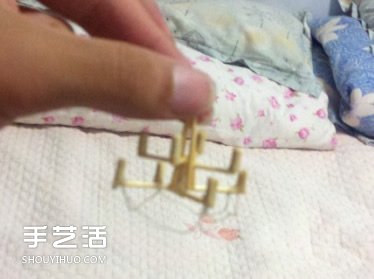一次性筷子手工制作逼真別墅模型 步驟超全！ -  itrip.net.cn