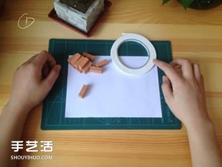 陶土小紅磚手工制作花盆 迷你方形花盆DIY教程 -  itrip.net.cn