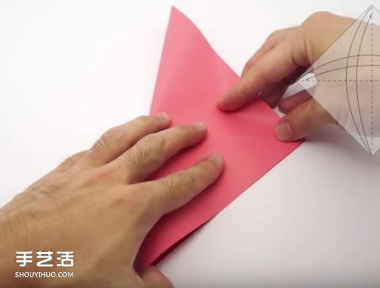 帶愛心信封的折法圖片 心形信紙情書的折法圖解 -  itrip.net.cn