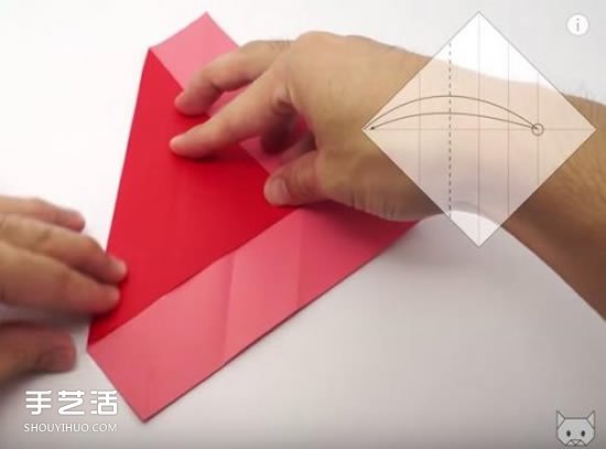 帶愛心信封的折法圖片 心形信紙情書的折法圖解 -  itrip.net.cn