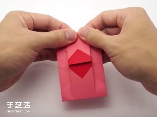 帶愛心信封的折法圖片 心形信紙情書的折法圖解 -  itrip.net.cn