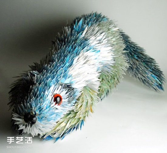 光盤(pán)變廢為寶制作動(dòng)物 精美CD光盤(pán)動(dòng)物DIY圖片 -  itrip.net.cn