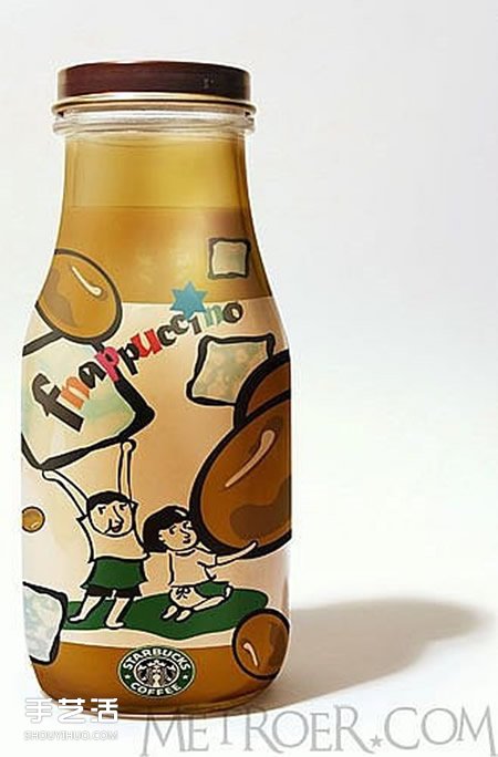 飲料瓶手繪圖片大全 手工飲料瓶畫畫作品欣賞 -  itrip.net.cn