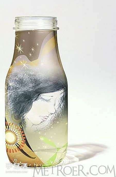 飲料瓶手繪圖片大全 手工飲料瓶畫畫作品欣賞 -  itrip.net.cn