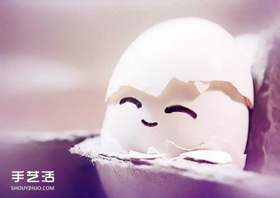 雞蛋畫畫可愛圖片欣賞 簡(jiǎn)單可愛雞蛋手繪表情 -  itrip.net.cn