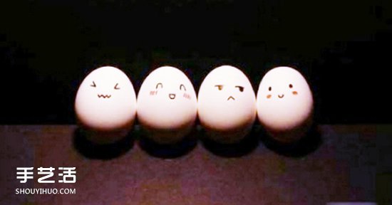 雞蛋畫畫可愛圖片欣賞 簡(jiǎn)單可愛雞蛋手繪表情 -  itrip.net.cn