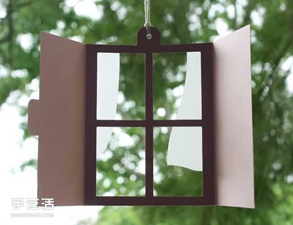 剪紙窗戶小掛件手工制作 創(chuàng)意窗戶風鈴DIY圖解 -  itrip.net.cn