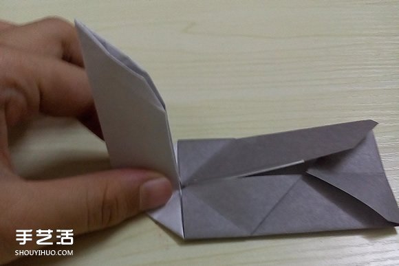 折紙折疊小刀的折法 手工折可折疊彈簧刀圖解 -  itrip.net.cn