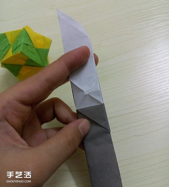 折紙折疊小刀的折法 手工折可折疊彈簧刀圖解 -  itrip.net.cn
