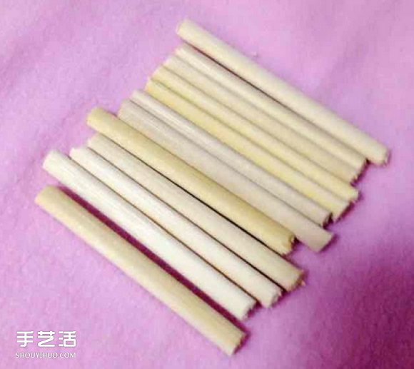 一次性筷子手工制作帶扶手椅子的方法圖解 -  itrip.net.cn