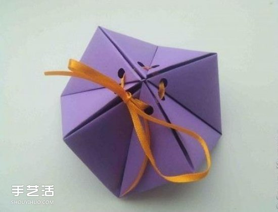 幾何小禮盒的折法圖解 手工折紙?zhí)枪凶硬襟E -  itrip.net.cn