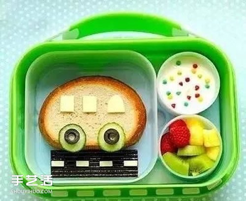 幼兒園水果做小汽車 簡單水果汽車制作圖片 -  itrip.net.cn