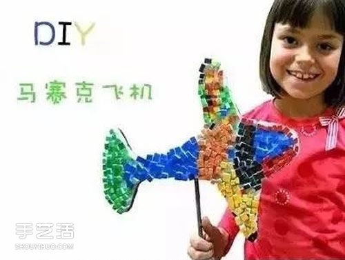 幼兒園泡沫板手工制作 泡沫板馬賽克DIY圖片 -  itrip.net.cn