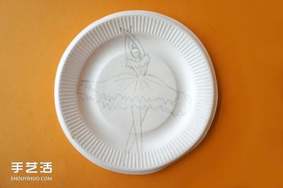 紙盤手工制作芭蕾舞者 創(chuàng)意紙盤手工DIY圖片 -  itrip.net.cn