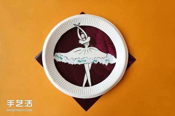 紙盤手工制作芭蕾舞者 創(chuàng)意紙盤手工DIY圖片 -  itrip.net.cn