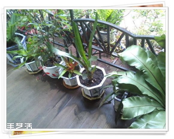 鐵架子廢物利用 DIY手工制作擱置花盆的架子 -  itrip.net.cn