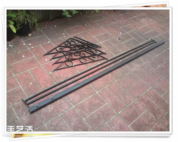 鐵架子廢物利用 DIY手工制作擱置花盆的架子 -  itrip.net.cn