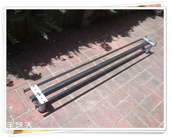 鐵架子廢物利用 DIY手工制作擱置花盆的架子 -  itrip.net.cn