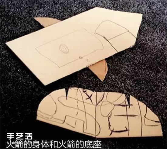 手工火箭的制作方法 自制瓦楞紙火箭模型圖片 -  itrip.net.cn