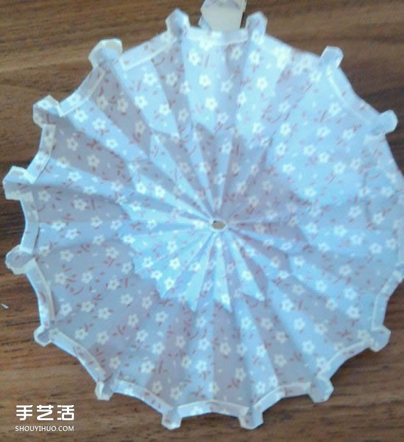 DIY油紙傘制作教程 迷你油紙傘的折疊圖解 -  itrip.net.cn