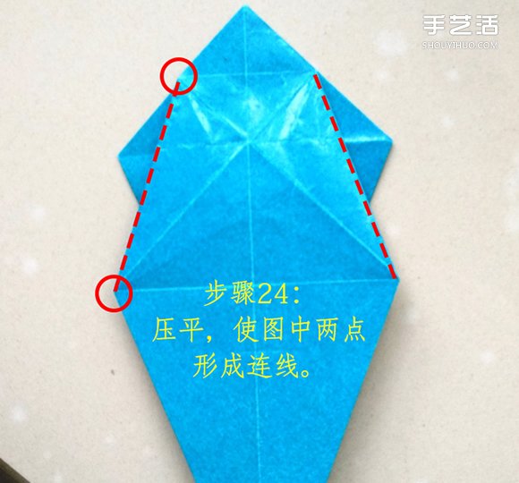 葉上之蛙折疊方法圖解 折紙葉子上的青蛙過程 -  itrip.net.cn