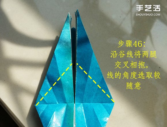 葉上之蛙折疊方法圖解 折紙葉子上的青蛙過程 -  itrip.net.cn